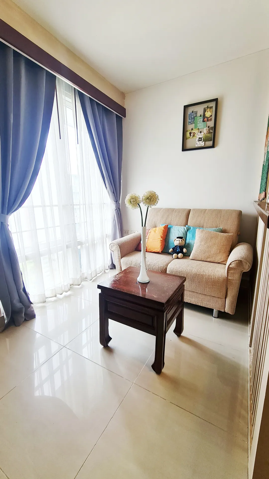 I House Laguna RCA ชั้น 7 ตึก E ห้องตกแต่งไสตล์ โรงแรม Contemporary Cozy Style วิวสวย พร้อมอยู่