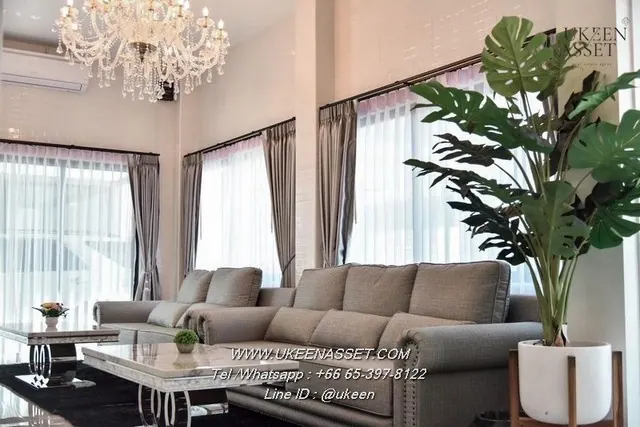 ให้เช่าบ้านเดี่ยว 3 ชั้นอมตะนครพร้อมสระว่ายน้ำส่วนตัว เช่า 70,000 บาท/เดือน ขาย 35 ล้าน ทำเลศักยภาพสูง