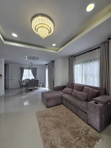 ให้เช่าบ้านเดี่ยวหมู่บ้านมณีรินทร์ ไพรเวซี่ (หนองยายบู่) หลังใหญ่ 68 ตร.ว. 3 ห้องนอน จอดรถได้ 2 คัน 25,000 บาท/เดือน