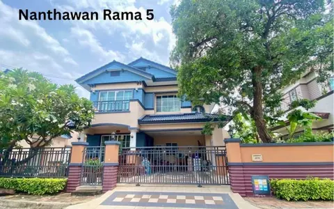 ขายถูกบ้านเดี่ยว 2 ชั้น 76  ตรว. ม.นันทวัน ถนนราชพฤกษ์-ถนนครอินทร์ ใกล้วิวสวนสาธารณะ ใกล้ตลาดนครอินทร์  พระราม5 บางกรวย นนทบุรี