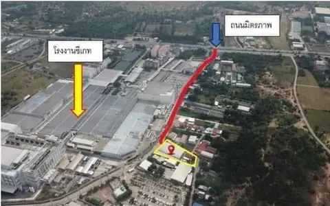 ขายโกดัง โรงงาน อาคาร ที่ดิน และ สิ่งปลูกสร้างขนาดใหญ่ สูงเนิน โคราช ถนนมิตรภาพ