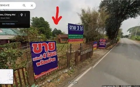 ขายที่ดิน 3ไร่ 21ลบ. ฟรีโอน พร้อมบ้านสวน ใกล้ถนนวงแหวนนอก ทำเลธุรกิจ ต.เหมืองแก้ว อ.แม่ริม เชียงใหม่