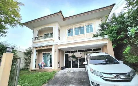 [H049]ให้เช่า 38k บ้านเดึ่ยว หลังมุม ภัสสร เพรสทีจ อ่อนนุช ถนนเฉลิมพระเกียรติ รัชกาลที่ 9 แขวงประเวศ  ติดกับรถไฟฟ้า Airport Link ใกล้ทางด่วน