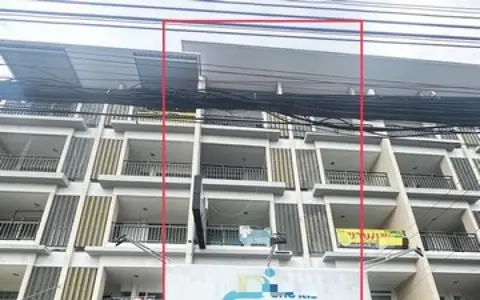 าคารพานิชย์ 5ชั้น ที่บางแสนสาย4 ใกล้ถนนสุขมวิท ทำเลดี ใกล้มหาลัยบูรพา จดบริษัทได้ คลีนิคได้