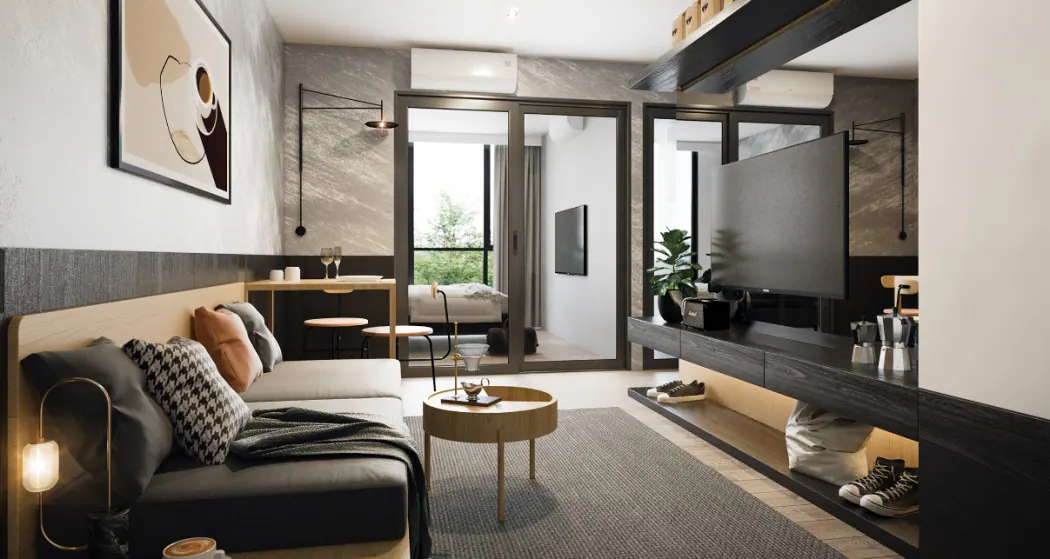 ขายด่วนCONDO The Livin Phetkasem ชั้น 12A บางหว้า เขตภาษีเจริญ