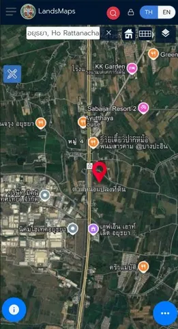 ขายที่ดินสายเอเซีย ไร่ละ 5.5 ล้าน อำเภอบางปะอิน จังหวัดพระนครศรีอยุธยา กม 61.5(ขาเข้า)