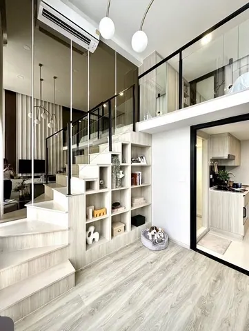ขายดาวน์ The Origin Pinklao ห้อง DUO 1 bedroom  ชั้น 12A วิวสะพานพระราม 8