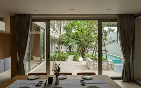 WAN451ขายบ้านเดี่ยวสร้างเองคอลเลคชั่น​ใหม่จาก Private​ Courtyard​  ยกสวนทั้งสวนไว้ในบ้าน  ติดถนนใหญ่และสถานีรถไฟฟ้า SRTและMRT  นนทบุรี