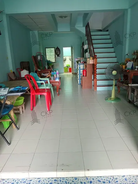 ขาย ทาวน์เฮาส์ ปัญญานคร ต่อเติมครัวหลังบ้าน ใกล้โลตัส บางปู