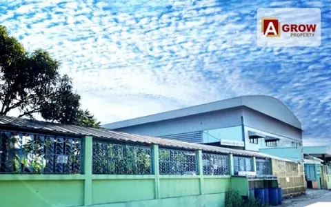 ขายโรงงานพื้นที่สีม่วง บางเสาธง ที่ดิน 2 ไร่ 3 ตร.ว. พื้นที่ใช้สอยรวม 1,296 ตร.ม.