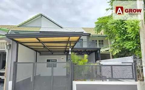 ม. พฤกษา 3 ริมคลอง3 บ้านรีโนเวทใหม่พร้อมอยู่ ทำเลดี หน้าบ้านไม่ติดใคร วิวธรรมชาติ