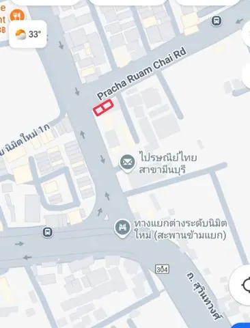 ให้เช่าอาคารพาณิชย์ 4.5 ชั้น 2 คูหา ถนนประชาร่วมใจ ที่ดิน 80 ตร.ว. พื้นที่ใช้สอย1,000 ตร.ม.