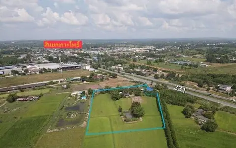 ขายที่ดินติดถนน3ด้าน  5 ไร่ ใกล้สาย 331 ราคาพิเศษ เพีย