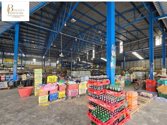 ขายโกดัง ร้านค้า และบ้าน คลองสาม ปทุมธานี ที่ดินรวม 600 ตร.ว.