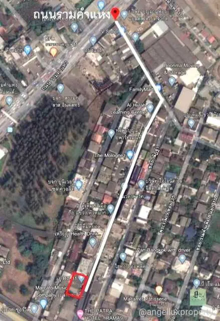Land For  Sale : 55 MB Location :  Rama9 Road, Soi 31  Size : 195 SQW