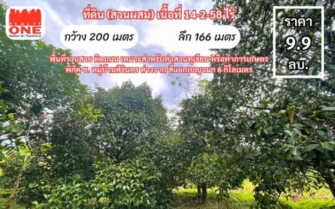 ที่ดิน (สวนผสม) ซอย หมู่บ้านศิรินคร ใกล้ปั๊มน้ำมันบางจาก ห่างจาก สี่แยกเบญจมฯ แค่ 6 กิโลเมตร