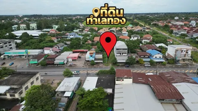 ขายที่ดินจังหวัดร้อยเอ็ด ทำเลทอง ติดถนน 6 เลน  ห่างจากแยกสุวรรณภูมิ 500 เมตร