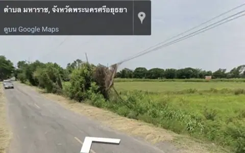 ทรัพย์ขายเช่าเอาใจลูกค้าต่อได้ ที่ดิน  ติดถนนคอนกรีต มหาราช อยุธยา