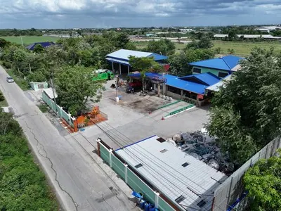 ขายที่ดินพร้อมโกดังและบ้าน บางเลน นครปฐม ที่ดิน 2 ไร่