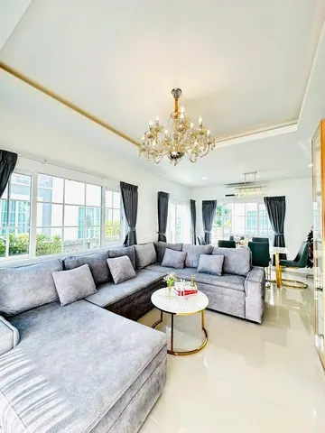 LV53496 ให้เช่า บ้าน โกลเด้น นีโอ สุขุมวิท-ลาซาล Golden Neo Sukhumvit-Lasalle บ้านหรูสไตล์อังกฤษ ใกล้ Central บางนา