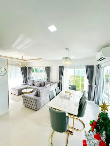 LV53496 ให้เช่า บ้าน โกลเด้น นีโอ สุขุมวิท-ลาซาล Golden Neo Sukhumvit-Lasalle บ้านหรูสไตล์อังกฤษ ใกล้ Central บางนา