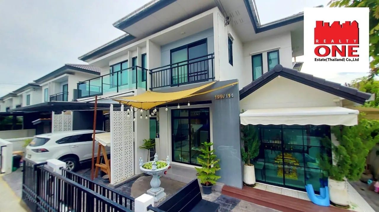 ขายบ้านเดี่ยว 2 ชั้นติดสนามเด็กเล่นหมู่บ้านบริทาเนียบางนากม. 42