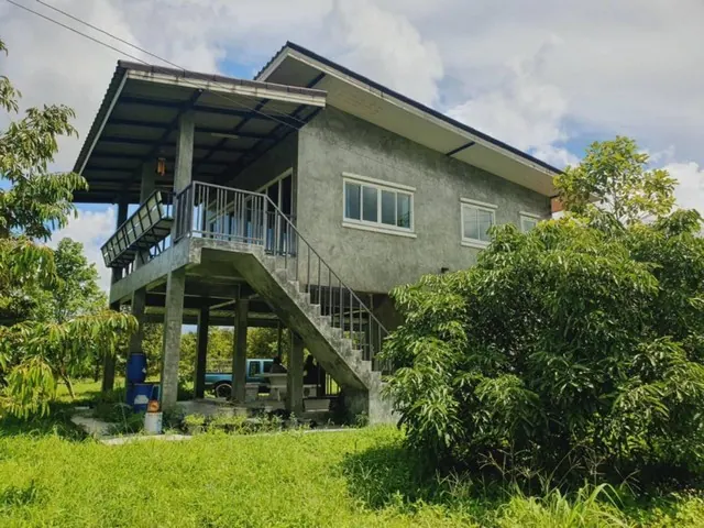 ขายสวนทุเรียนให้ผลผลิตแล้วไร่ละ 1.29 ล้านพร้อมบ้านสวย10ไร่เขตนาตาขวัญบ้านแลง