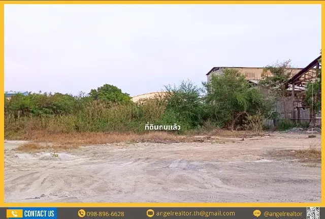 เซ้งขายสิทธิ์ ที่ดิน บางปู ผังสีม่วง  ถมแล้ว ถนนสุขุมวิท  2 ไร่ สี่เหลี่ยมผืนผ้า เมืองสมุทรปราการ