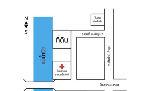 ขายบ้านพร้อมที่ดิน 4 ไร่ ซอยลำพูน7 ติดแม่น้ำปิง ใจกลางเมืองเชียงใหม่