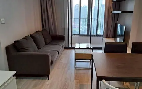 For Rent Ideo Mobi Rama9 2 bed 2bath size 55 sqm 26th Floor Fully Furnished closed to MRT RAMA9