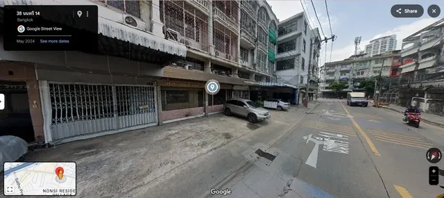 ขายอาคารพาณิชย์ 4.5 ชั้น ซอยนนทรี 14 ที่ดิน 21.9 ตร.ว. พื้นที่ใช้สอยเริ่ม 320 ตร.ม.