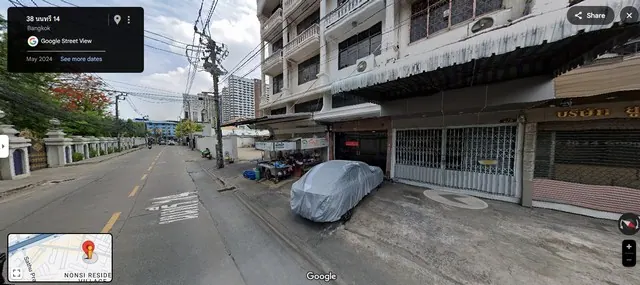 ขายอาคารพาณิชย์ 4.5 ชั้น ซอยนนทรี 14 ที่ดิน 21.9 ตร.ว. พื้นที่ใช้สอยเริ่ม 320 ตร.ม.
