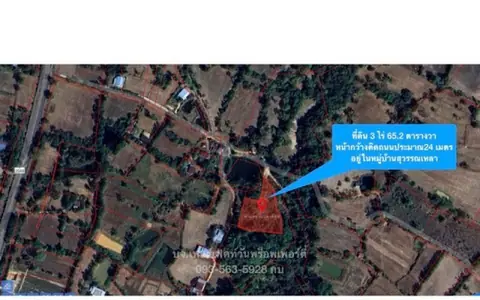 ที่ดินปลูกบ้าน 3 ไร่ ต.พนา อ.พนา จ.อำนาจเจริญ ใกล้ถนนใหญ่