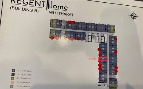 Condominium รีเจ้นท์ โฮม วุฒากาศ Regent Hom Wutthakat พท. 26 SQ.METER 1BEDROOM1BR 1200000 B. ไม่ไกลจาก -เดอะมอลท่าพระ GOOD!
