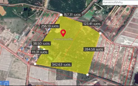 ขายที่ดินเขาหินซ้อน พนมสารคาม 64 ไร่ 1 งาน 20.4 ตร.ว. ราคา 64 ล้านบาท