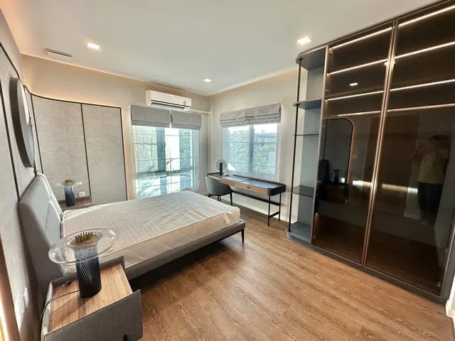 HR2791ให้เช่าบ้านเดี่ยว ตกแต่งสวย หมู่บ้านมัณฑนา กม.15 พร้อมอยู่ ใกล้สนามบินสุวรรณภูมิ