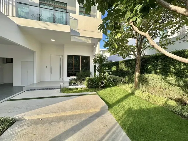 HR2791ให้เช่าบ้านเดี่ยว ตกแต่งสวย หมู่บ้านมัณฑนา กม.15 พร้อมอยู่ ใกล้สนามบินสุวรรณภูมิ