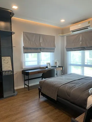HR2798ให้เช่าบ้านเดี่ยว 2 ชั้น หมู่บ้านมัณฑนา กม.15 พร้อมอยู่ ใกล้สนามบินสุวรรณภูมิ เดินทางสะดวก