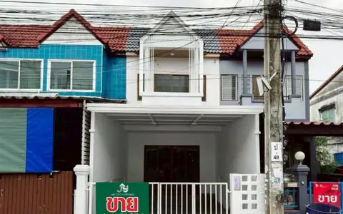 ขายบ้าน ทาวน์เฮ้าส์2ชั้น  หมู่บ้านทรัพย์ดินทอง หนามแดง ถนนเทพารักษ์66 บ้านพร้อมอยู่