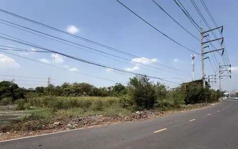 ขายที่ดิน บางตลาด ปากเกร็ด นนทบุรี 5 ไร่ 3 งาน 57 ตร.ว. ติดคลองประปา ตารางวาละ 100,000 บาท