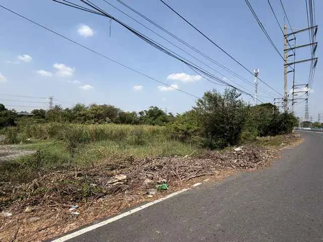 ขายที่ดิน บางตลาด ปากเกร็ด นนทบุรี 5 ไร่ 3 งาน 57 ตร.ว. ติดคลองประปา ตารางวาละ 100,000 บาท