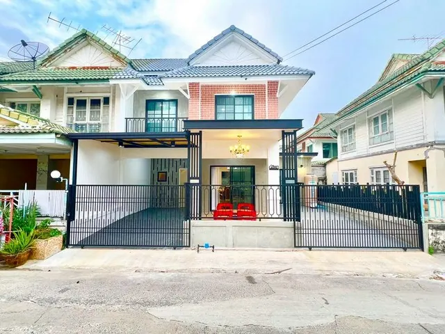 ขายบ้านพฤกษา 12 ใกล้ฟิวเจอร์ปาร์ครังสิต สถาพนางฟ้า รีโนเวทใหม่ทั้งหลัง พร้อมเฟอร์