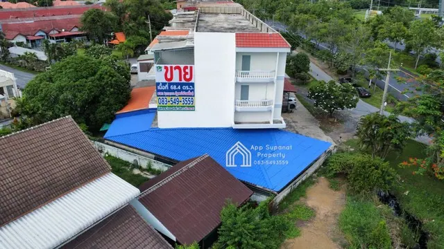 ขาย/เช่าอาคารพาณิชย์ 68.4ตร.ว.ห้องหัวมุม ถนนเลี่ยงเมือง อ.เมือง จ.อ่างทอง