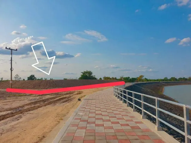 ขายที่ดิน ทำเลทอง-แปลงหัวมุม ติดแม่น้ำมูล (วิวหาดคูเดื่อ) เมืองอุบลฯ